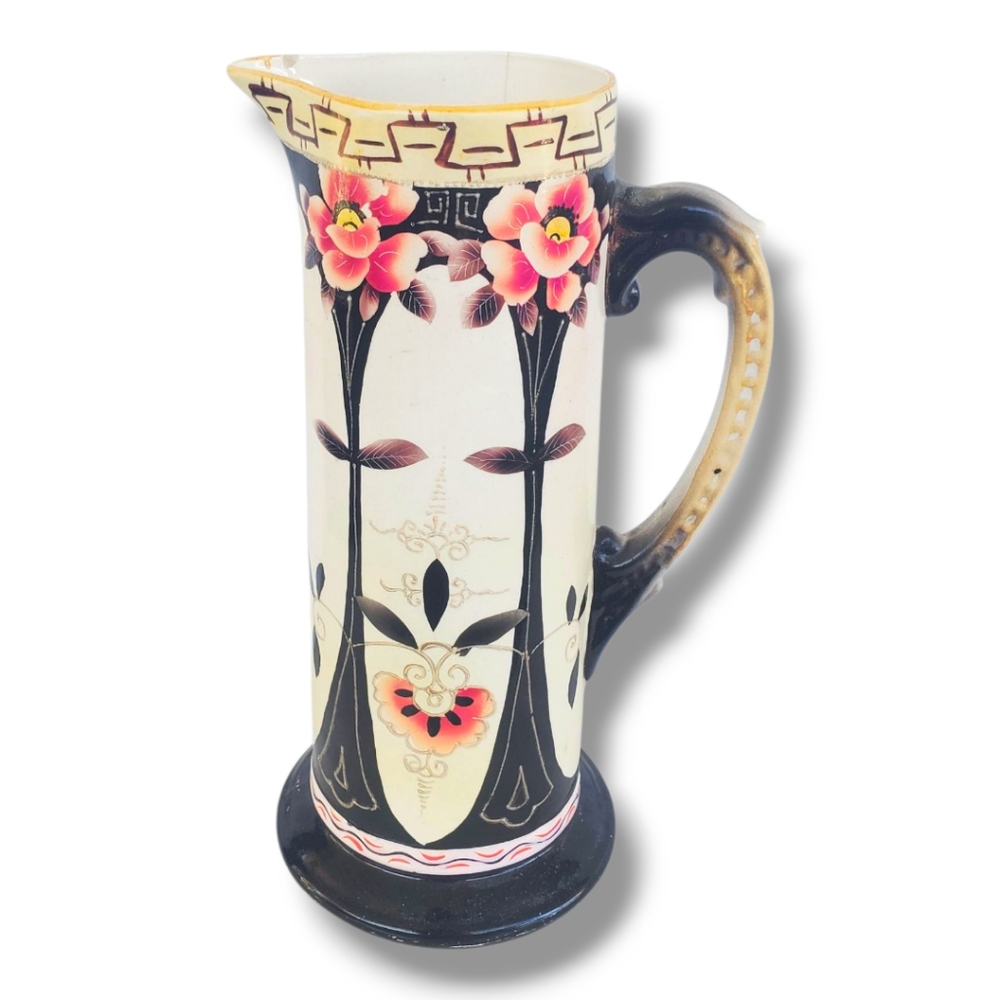 🔴 LAST CHANCE ITEM Willets Hand Painted 12" Tall Tankard/Pitcher Exquisite